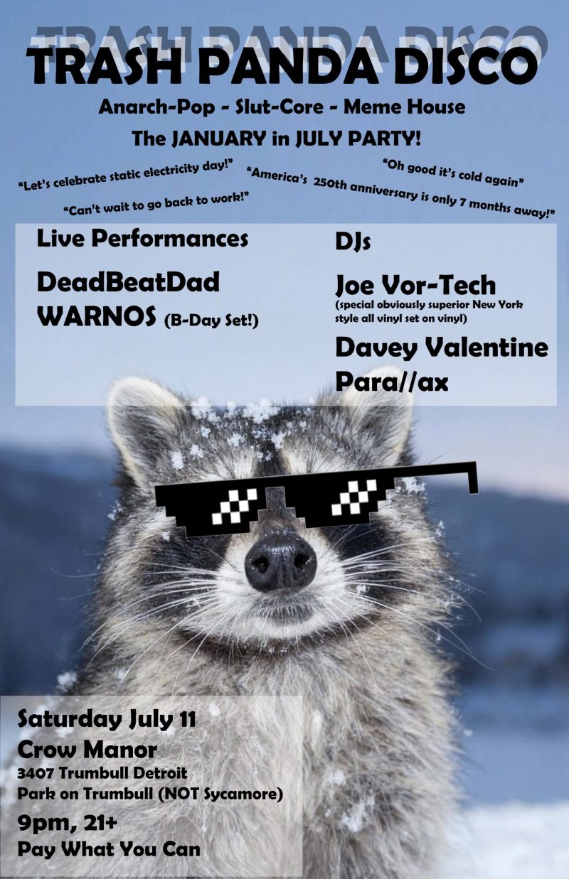 Trash Panda Disco JULY 26 v2 Trash Panda Disco JULY 26 v2
